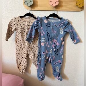 Carter's Baby 2 Floral Footies